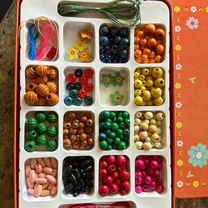 Wooden beads for necklaces and bracelets